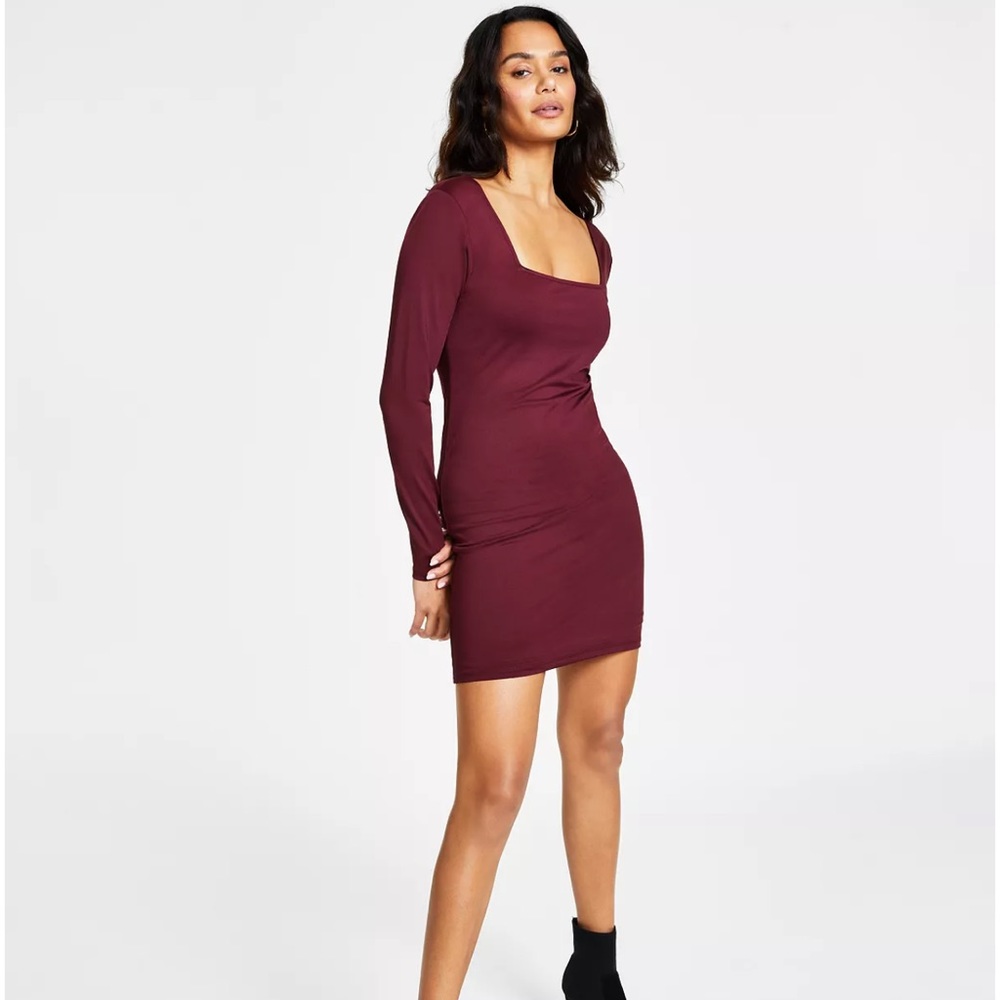 BAR III | Women's Square-Neck Long-Sleeve Bodycon Dress | XXL | NEW: NEVER WORN